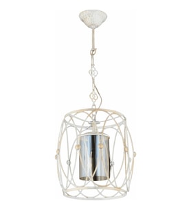 AVONNI AV-65074-BBY Beyaz/Eskitme Boyalı Modern Avize E27 Metal Cam 30cm