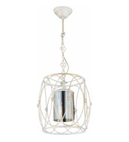 AVONNI AV-65074-BBY Beyaz/Eskitme Boyalı Modern Avize E27 Metal Cam 30cm
