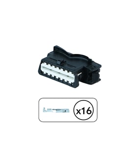 Obd Soketi Siyah 16 Pin Kablosuz