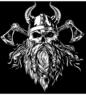Viking Sticker 5 10x10 cmRenkli Sticker