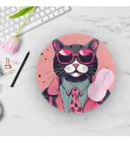 Kedi Figürlü Mouse Pad (Model 5)