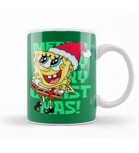 SpongeBob Christmas Süngerbob Kupa Bardak Porselen