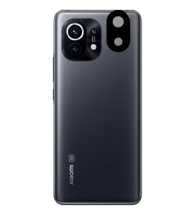 Xiaomi Mi 11 Kamera Lens Koruyucu HD 3D Tempered Glass Cam (Siyah)