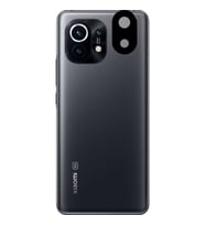 Xiaomi Mi 11 Kamera Lens Koruyucu HD 3D Tempered Glass Cam (Siyah)