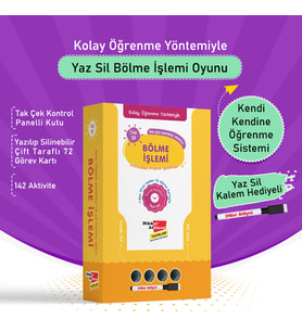 Kolay Öğrenme Yöntemiyle Yaz Sil Bölme İşlemi Oyunu