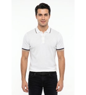 Erkek Polo Yaka Kısa Kollu Triko Tişört Regular Kalıp BGL-ST05559