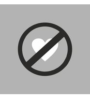 Aşk Yok Araba Sticker siyah 15x15 CM (Beyaz)