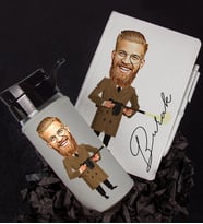 Kişiye Özel Karikatür Tasarım Defter Kalem Matara Hediye Seti 96353