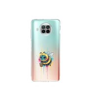 Xiaomi Mi 10T Lite ile uyumlu Splash arı tasarımlı şeffaf silikon kılıf