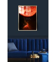 Güneş Gezegen Çerçeveli Metal Poster Tablo