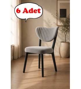 6 Adet Elma Sandalye Modern Kadife Kapitone Sırtlı Mutfak Yemek Odası Balkon Kafe Sandalyesi 85 Cm