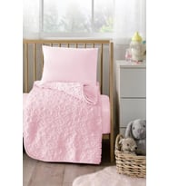 Kutulu Embos Bebek Battaniyesi 100x120 cm Pembe