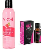 Viaxi Yeson Magic Drops For Women 15 Ml+ Çilekli Masaj Yağı 177 Ml