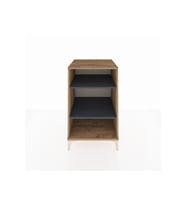 Kronos Komodin 2 Raflı 60x59x96 Çam-Antrasit
