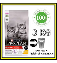 Pro Plan Kitten Yavru Tavuklu Kedi Maması 3 Kg AÇIK MAMA ( SÜRPRİZ HEDİYELİ)SKT:06/2027