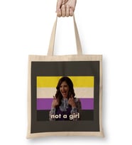Nonbinary Janet Not A Girl The Good Place Bez Çanta Uzun Saplı