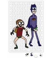 BatRick e Robin Morty Puzzle 240 Parça Yapboz