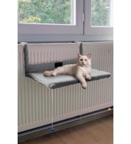 Yumuşak Polar Peluş Kedi Radyatör Yatağı, Rahat ve Sıcak Tutucu