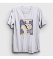 Presmono Unisex Beyaz Soul Mates Valentine's Day Sevgililer Günü T-Shirt 285481tt