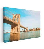Kanvas Tablo Brooklyn Köprüsü Taş Ayaklar Şehir Mimari Tablo Ev Ofis Duvar Dekoru