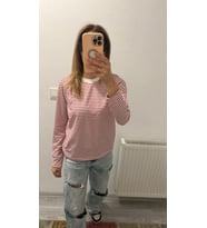 miyu çizgili orjinal sweat