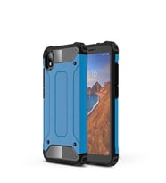 Xiaomi Redmi 7A Kılıf Armor Hybrid Zırh Silikon (Mavi)