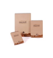 Keskin Color Not Defteri Dekokraft Spiralli Karton Kapak Çizgili 80 YP A6 144201-99 (Karışık)