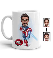 Kişiye Özel Super Hero Karikatürlü Kupa Bardak