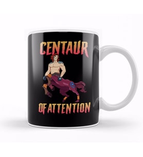 Funny Centaur of Attention Pun Greek Mythology Kupa Bardak Porselen