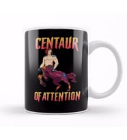 Funny Centaur of Attention Pun Greek Mythology Kupa Bardak Porselen