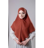 Taba Pratik Hazır Geçmeli Tesettür Eşarp Pamuk Caz Kumaş Tek Katlı Çapraz Hijab 2305_33