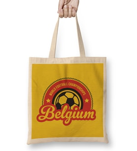 Belgium Sunrise World Football Championship Bez Çanta Uzun Saplı