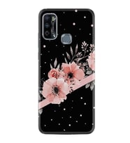Infinix Hot 9 Play Kılıf Resimli Desenli Baskılı Silikon Kılıf Siyah Şerit Mermer 1298