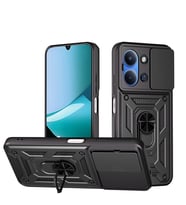 Xiaomi Redmi 15C Uyumlu Kılıf Magnetik Standlı Kamera Korumalı Zore Sürgülü Vega Kapak