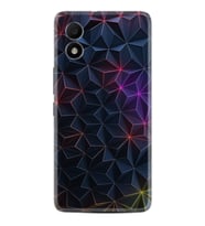 TCL 303 Kılıf Silikon Desen Özel Seri Renkli Prizmalar 1783