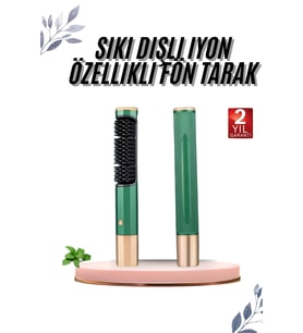 Üflemeli Saç Düzleştirici Fön Tarak Yüksek Isı Ayarlı İyon Özellikli