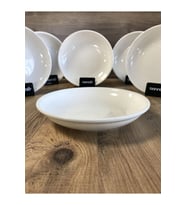 Şık 6'lı 20 cm Porselen Çukur Yemek Tabağı Takımı