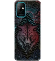 Infınıx Note 8 Kılıf Silikon Desen Özel Seri Wolf 1658