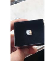 İTALYAN ÇELİK CHARMÇELİK CHARM Ş HARFİ İSİM TARİH BAŞ HARF YAZILIR 9 MM  FMACCESORİES (Çok Renkli)