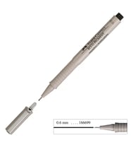 Faber Castell Ecco Pigment Çizim Kalemi 0.6 mm Siyah
