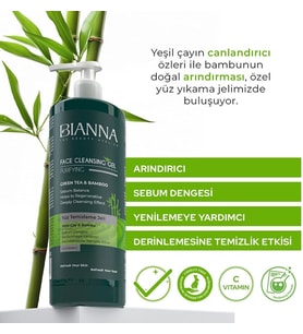 Lexroo Yeşil Çay ve Bambu Özlü Yüz Temizleme Jeli 400 ml C Vitaminli