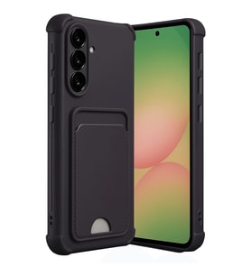 Samsung Galaxy A36 Kılıf Kelvin Kartvizitli Silikon - Siyah