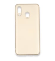 Samsung Galaxy A20 (A205F) Premium Silikon Kılıf Gold