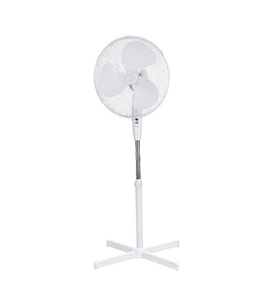 Opp Ayaklı 40 cm Beyaz Vantilatör 45 Watt 90 Derece Dönerli