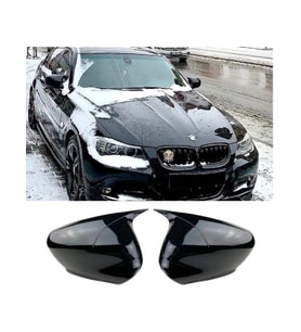 Bmw E90 Lci  Uyumlu 2009-2012 Batman Parlak Siyah Ayna Kapağı