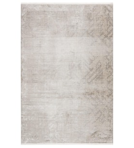Makine Kaymaz Yıkanabilir Bej Eskitme Triko Salon Halısı Mutfak Halısı Koridor Halısı Yolluk Beige