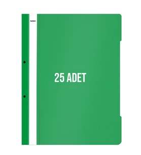 Noki XL Telli Dosya 25'li Paket Yeşil