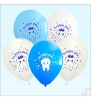 İlk Dişim Çıktı Balon, 30cm x 8 Adet - Mavi