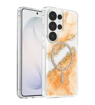 Onegif Galaxy S26 Ultra Lotus Simli Magsafe Kapak - Turuncu