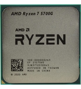 AMD RYZEN 7 5700G 20MB 8çekirdekli O/B AMD R8 AM4 65w Kutusuz+Fansız